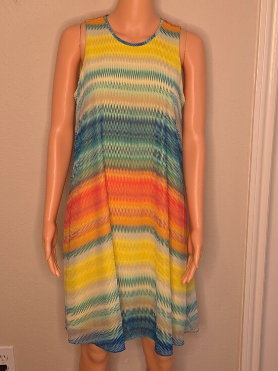 Calvin Klein Dresses & Skirts - Calvin Klein Multicolored Tank Top Dress, Size 8